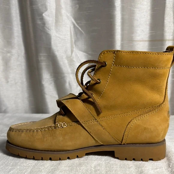 Polo by Ralph Lauren Tan Leather Boots Men's Size 9 - Picture 11 of 14